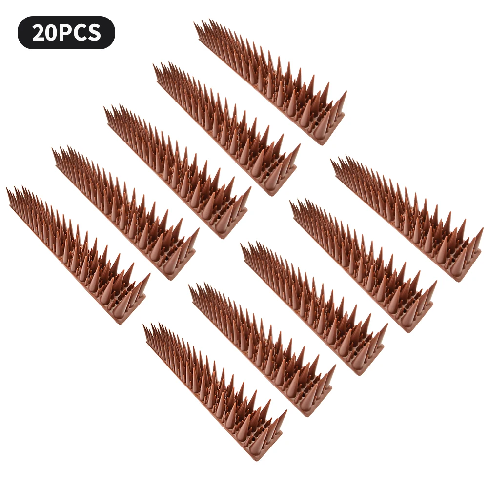 

20Pcs Plastic Anti-Bird Thorn Fence Wall Nail Anti-Pigeon Repelling Cats And Dogs Repeller To Scare Birds Garden Supplies
