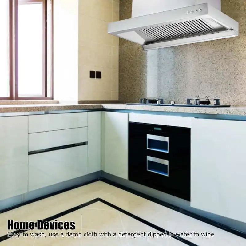 

Airflow Wall-Mounted Cooker Hood Cooker Range Hood Extractor Household Kitchen Appliances Aluminum Alloy Easy To Wash