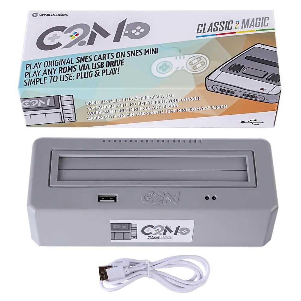 Classic 2 Magic Play Оригинальный игровой адаптер SNES совместимый с семейным компьютером и