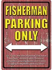 Только для рыбаков; Жестяная вывеска на стену Ретро металлический постер для бара и паба из металла 11879 дюйма
