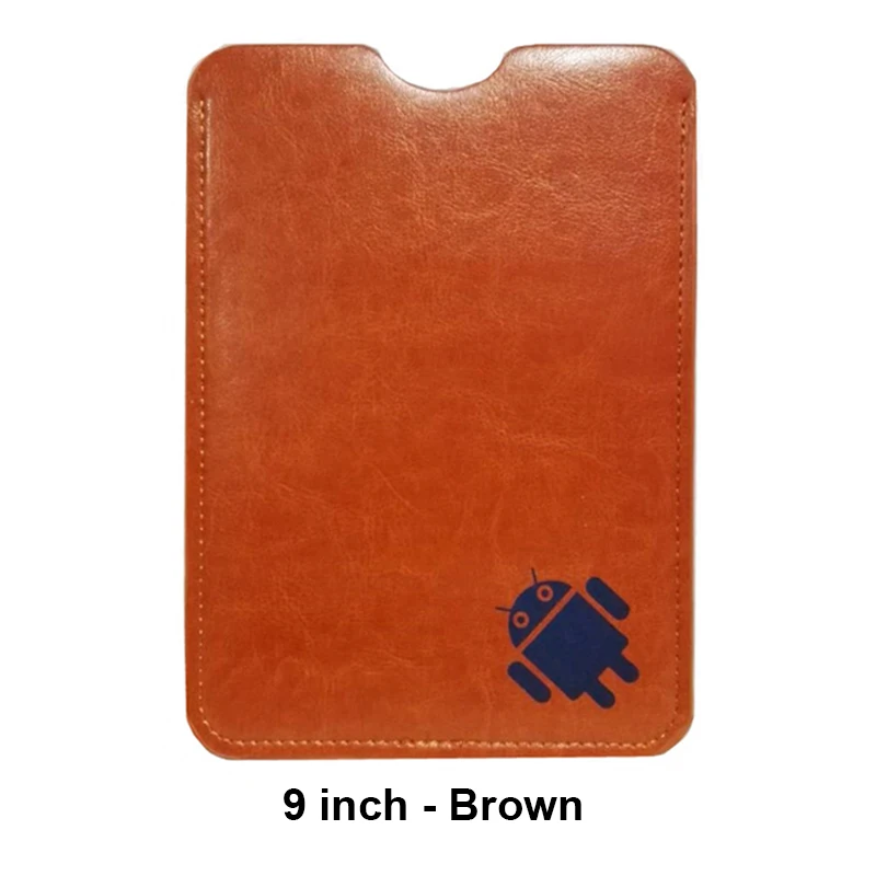 9 inch-Brown " 8" " 9,7" 10 дюймов планшет чехол из искусственной кожи рукав сумка Мягкий мешочек для таблеток Чехол для бизнес стиля Универсальный - Цвет: 9 inch-Brown