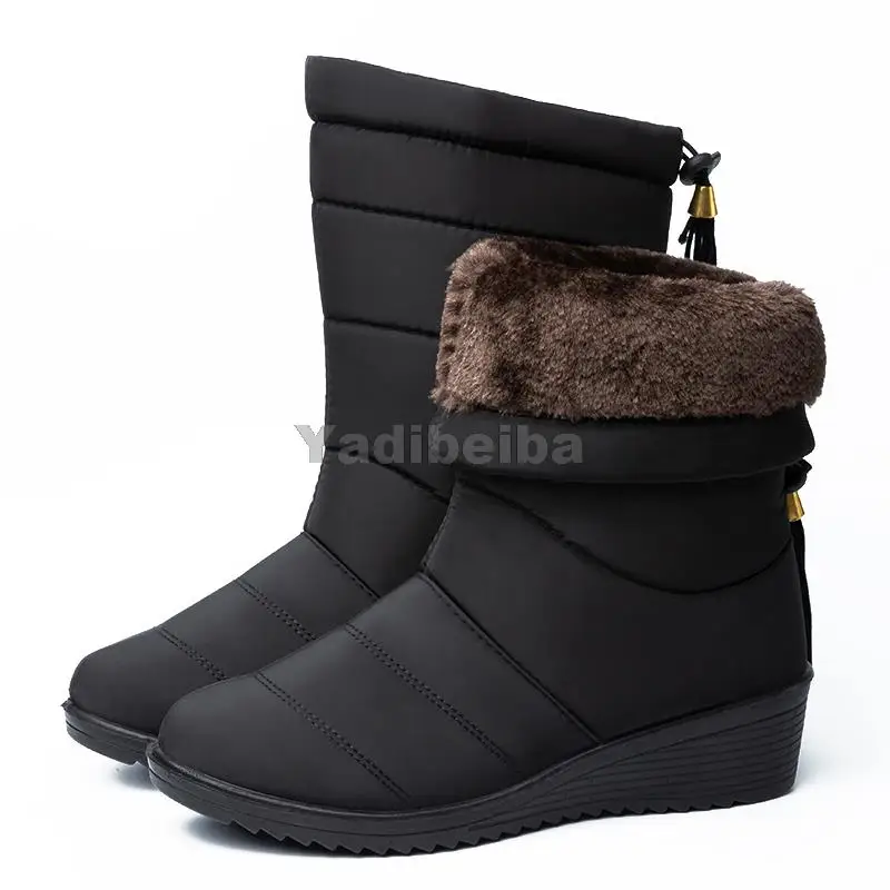 

2021 Snow Boots Waterproof Ankle Boots For Women Boots Female Winter Shoes Women Booties Plush Warm Women Winter Boots Mujer