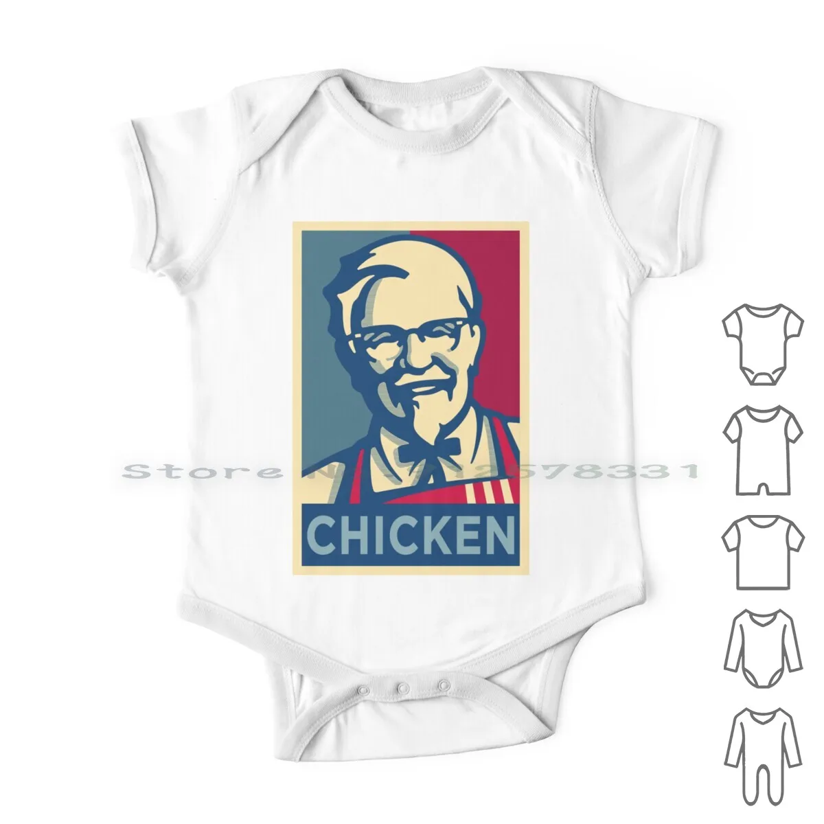 

Kfc Hope Newborn Baby Clothes Rompers Cotton Jumpsuits Kfc Fast Food Chicken Colonel Sanders Funny Hope Obama Contemporary