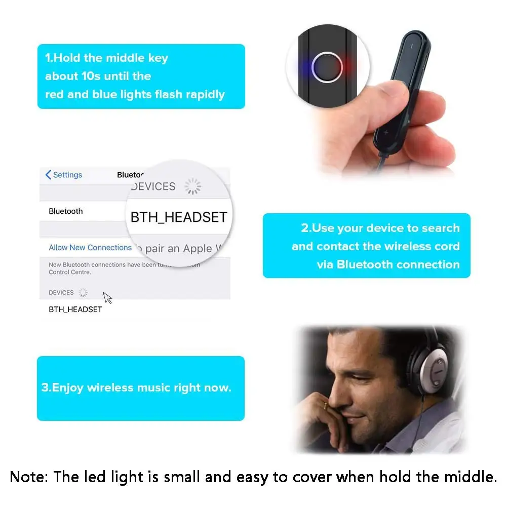 Беспроводной Bluetooth сменный кабель с микрофоном Регулятор громкости микрофон для наушников BoseQC35/QC25/QC2/OE2 аудио кабель