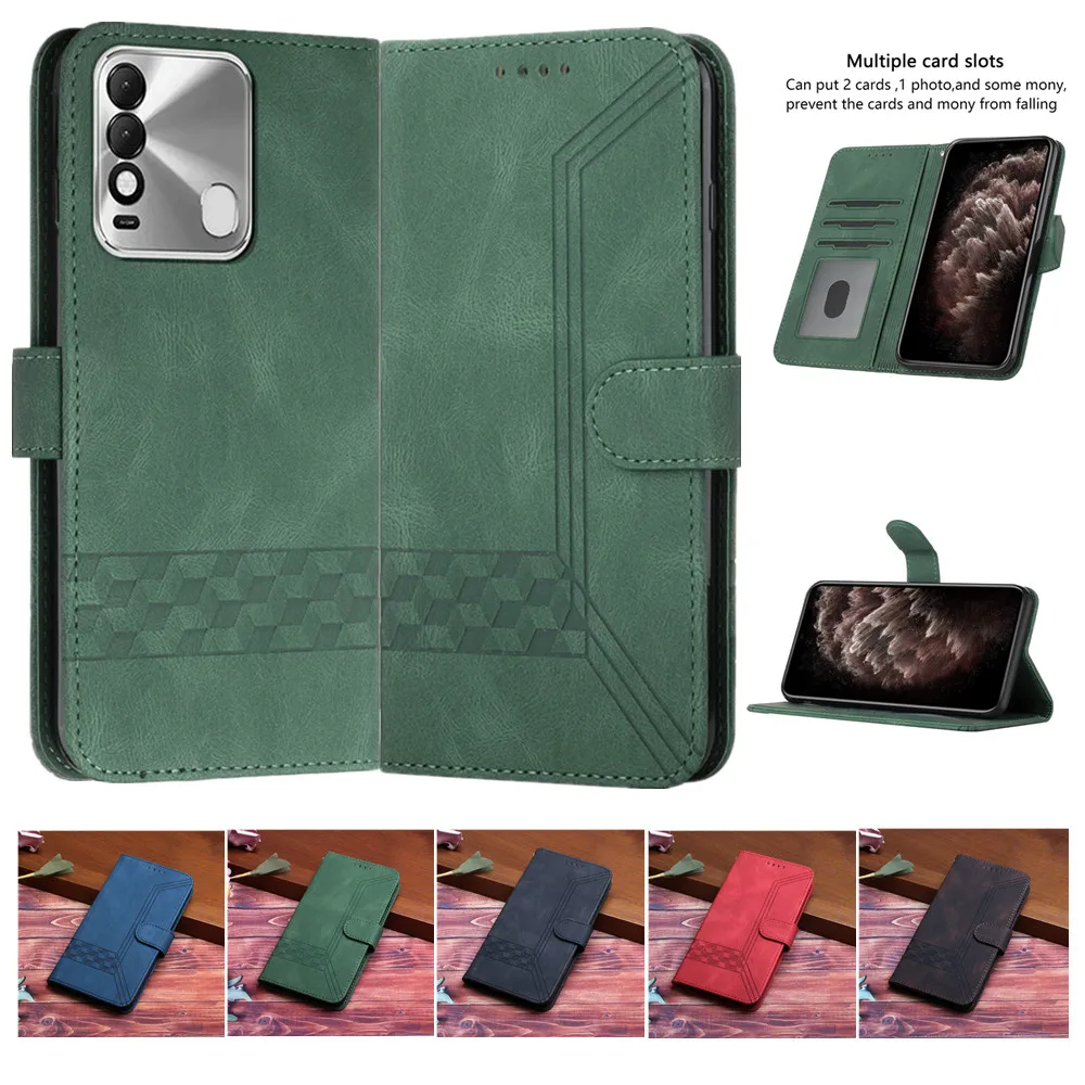

Wallet Flip Phone Case for Tecno Spark 6 GO 8 7 5 Pro Camon 17 Phantome X Pova 2 Card Holder Shell Cover for Tecno Camon 17 Pro