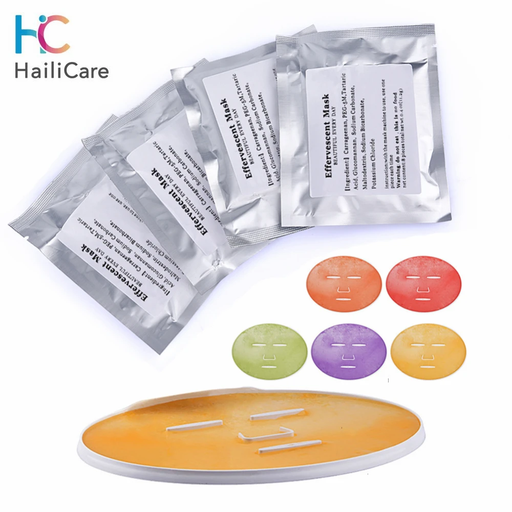 Автоматическая отбеливающая маска для лица Коллагеновые таблетки против