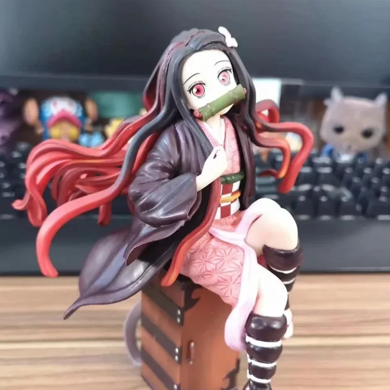 

Anime Demon Slayer Kimetsu no Yaiba Kamado Nezuko First Generation Ver PVC Action Figure Collectible Model doll toy 17cm