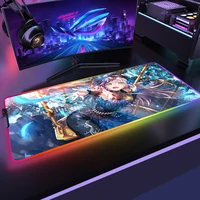 anime bang dream rgb mousepad gaming desk pad mouse mats gamer keyboard rubber mat mause ped led mice keyboards computer office