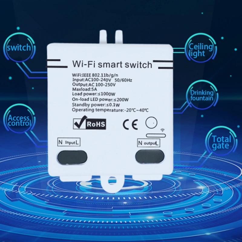 Умный пульт дистанционного управления wi-fi переключатель совместим с Alexa DIY Home для