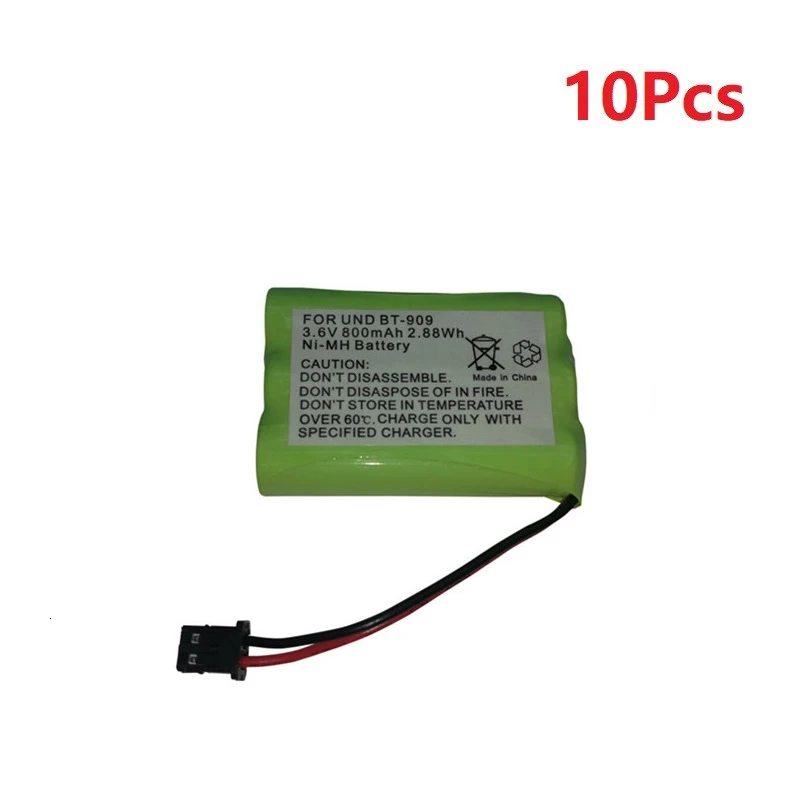 3,6 v аккумуляторная батарея для беспроводного телефона uniden BT-909 BT909 3* AAA Ni-MH 800mAh 3,6 V перезаряжаемые батареи - Цвет: Цвет: желтый
