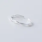 Женское кольцо DAIWUJAN, 925 пробы, серебряное, простое, геометрическое, тонкое, открытый палец, корейский стиль, витой хвост, регулируемое, ювелирное изделие
