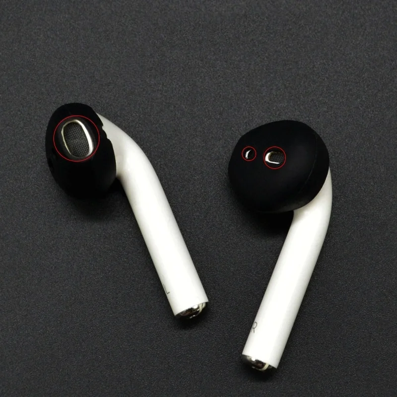 Универсальный чехол для наушников Airpods 1 пара силиконовые противоскользящие