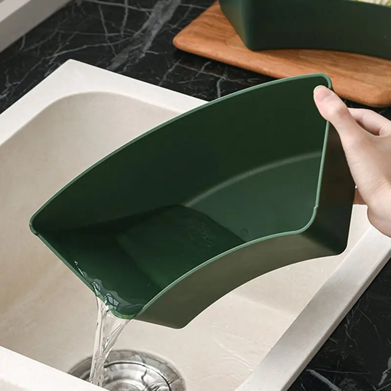 

Rectangular Drain Basket Vegetable Fruit Assortment Storage Basin Household Hot Pot Dish Sink Dish Basket Assortment