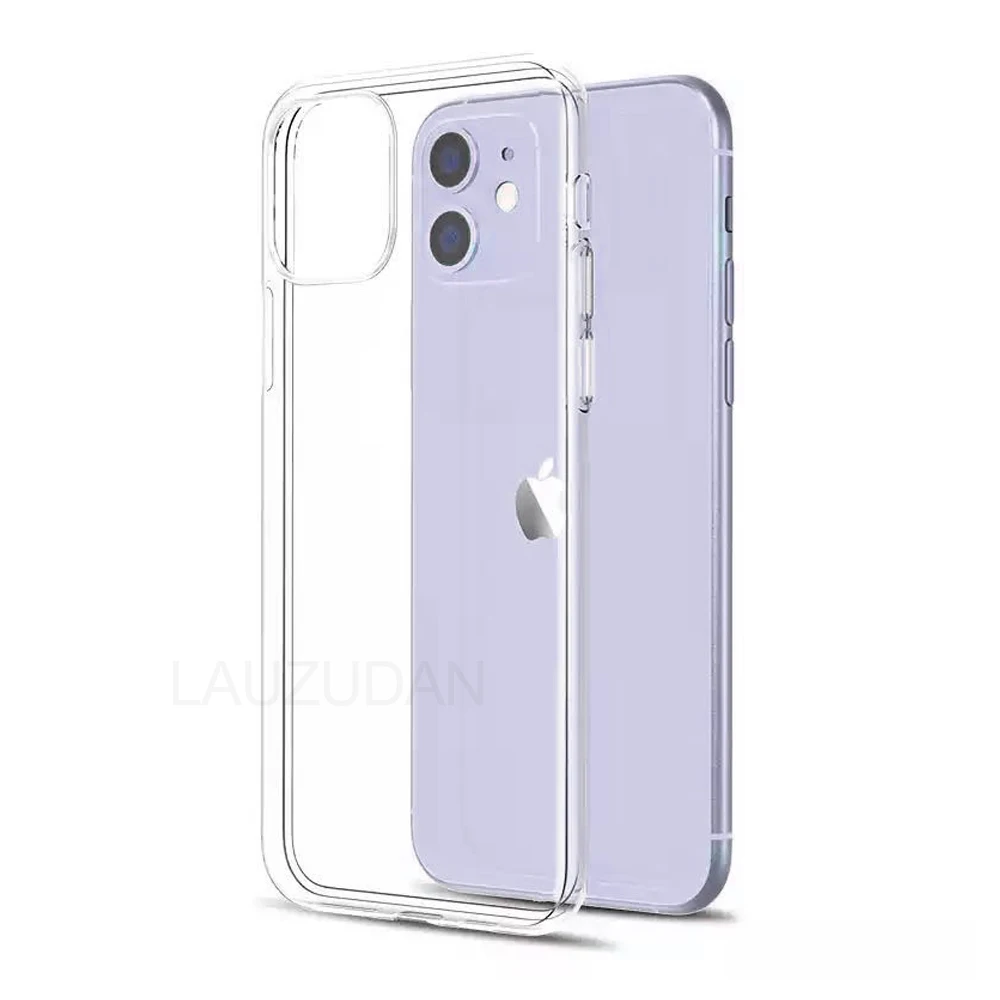 Ультратонкий Прозрачный чехол для телефона iPhone 11 7 силиконовый мягкий накладка 12