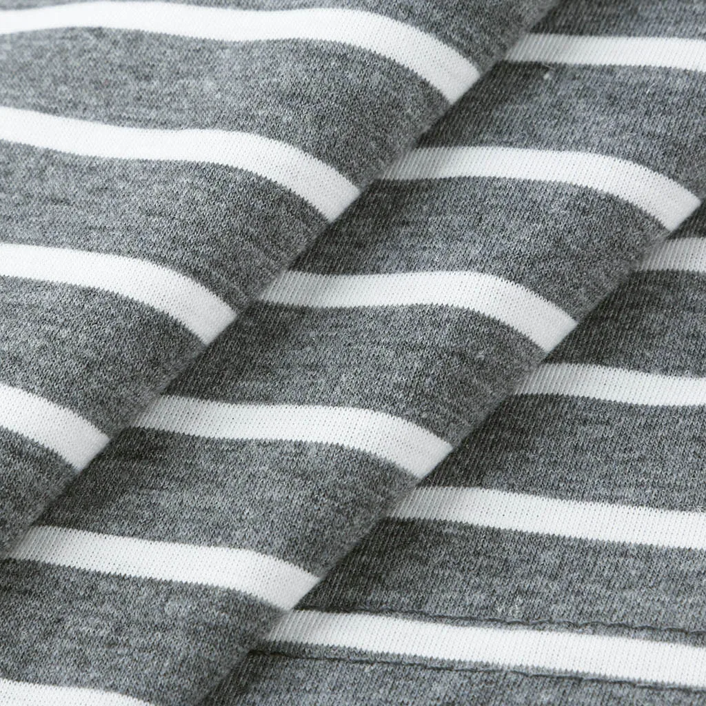 Женская одежда для беременных в полоску с коротким рукавом топы кормящих блузка