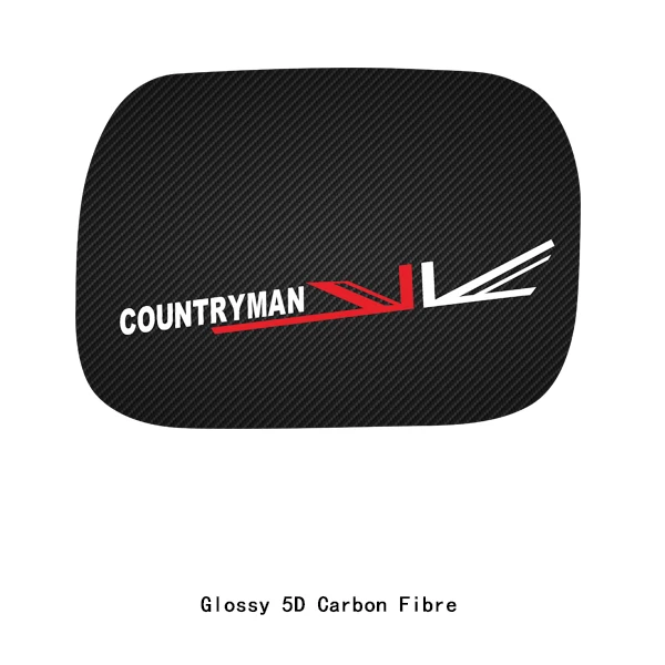 For F60 5D Carbon Fiber Vinyl Decal Unon Jack Decoration Car Fuel Tank Cap Sticker For Mini Cooper Countryman F60- Accessories - Название цвета: For F60