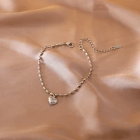 fashion metal grain shape link chain bracelets minimalist geometric heart girlfriends chain bracelet women jewelry 2020