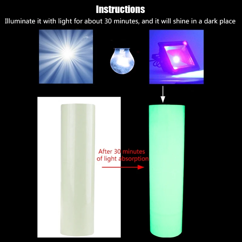 

7Pcs A4 Glowing Dark Inkjet Printer Paper Sticker Home Decor Luminous PET Film Decorative Wall Paper Crafts
