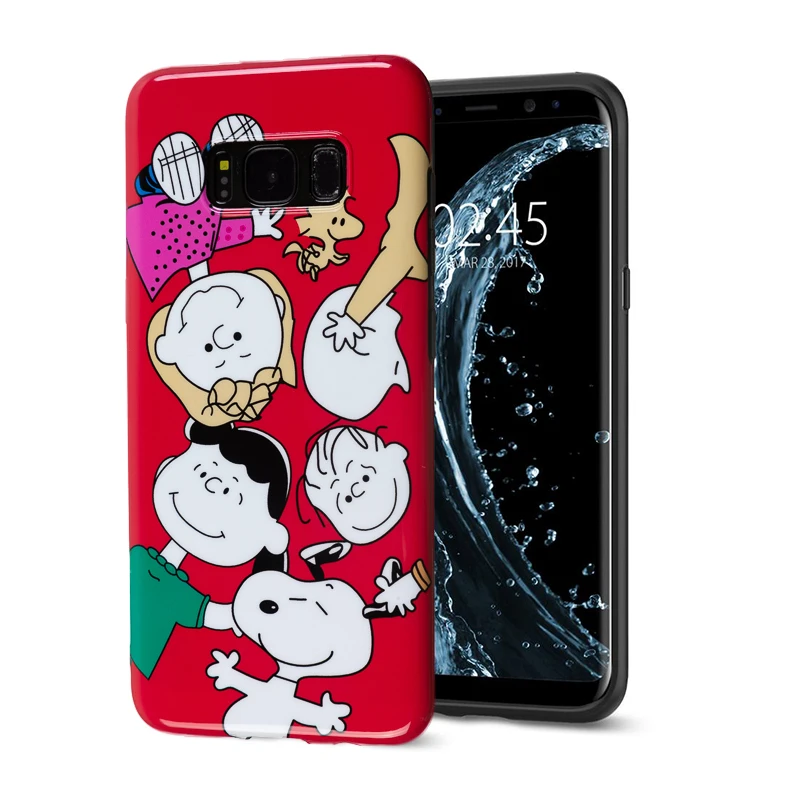 Роскошный фирменный глянцевый мягкий силиконовый чехол для Samsung Galaxy S9 Plus S8 Note 8 с