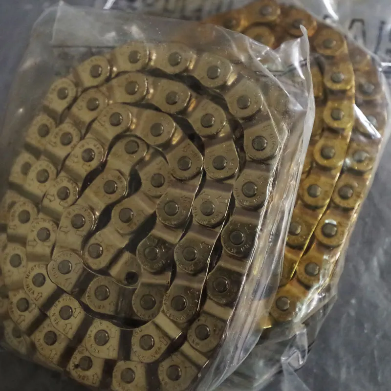 High strength single peed bike chain half cut for BMX street 102L 1/2&quot×1/8&quot gold silver | Спорт и развлечения