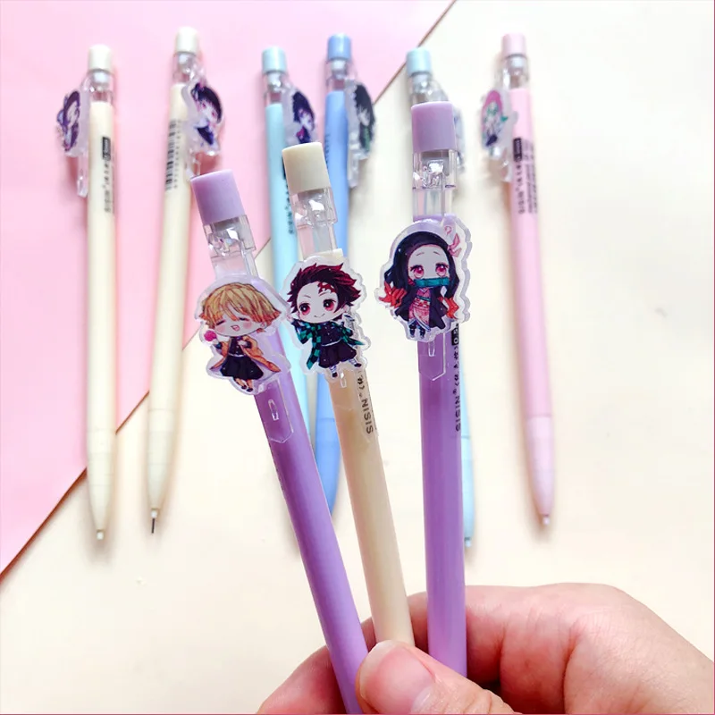 

Anime Demon Slayer Cosplay Animation peripheral new automatic pencil 0.5 pen activity pencil mechanical pencil