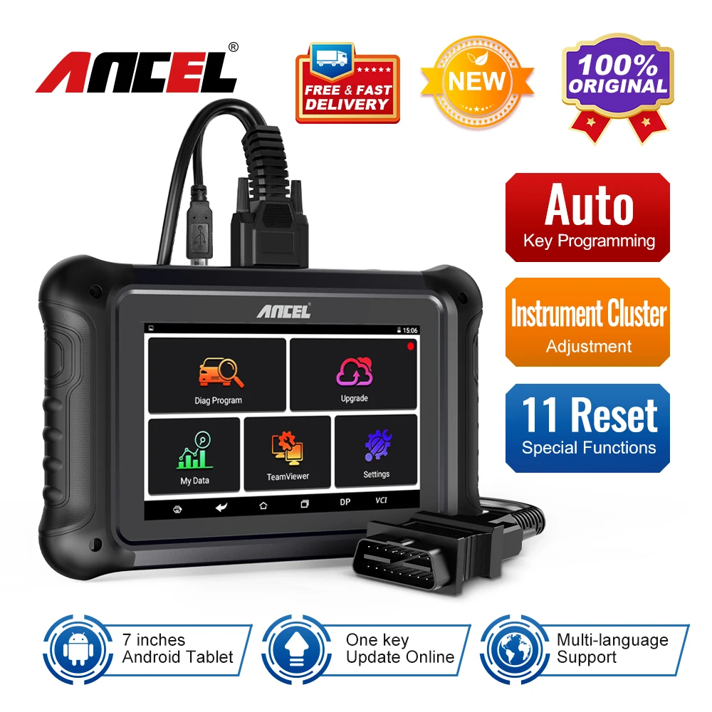 ANCEL DP500 Car Key Programmer Immobilizer Cluster Calibriation Reset EEPROM Chip Read Professional OBD2 Auto Diagnostic Tools | Автомобили