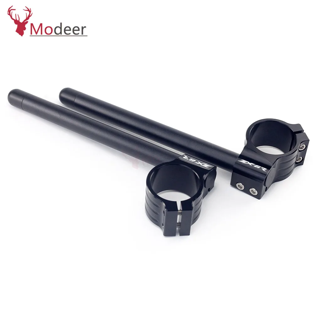 For KAWASAKI ZX6R Motorcycle Handlebar Racing Adjustable CNC 41/46/50/51 mm Clip On Ons Fork Handlebars Handle Bar Cafe Racer | Автомобили