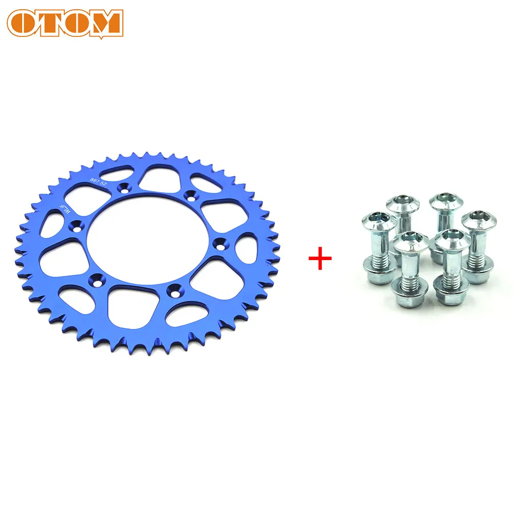 Задняя цепная Звездочка OTOM 52T с винтами для цепи мотоцикла KTM EXC EXCF SX XCW XCFW MXC HUSQVARNA FC