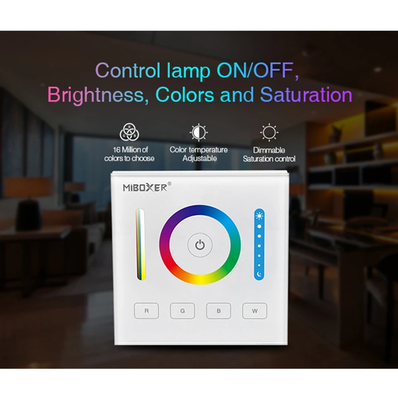 Miboxer DP3 с цифровым адресным интерфейсом 86 RGB CCT затемнения Панель сенсорный