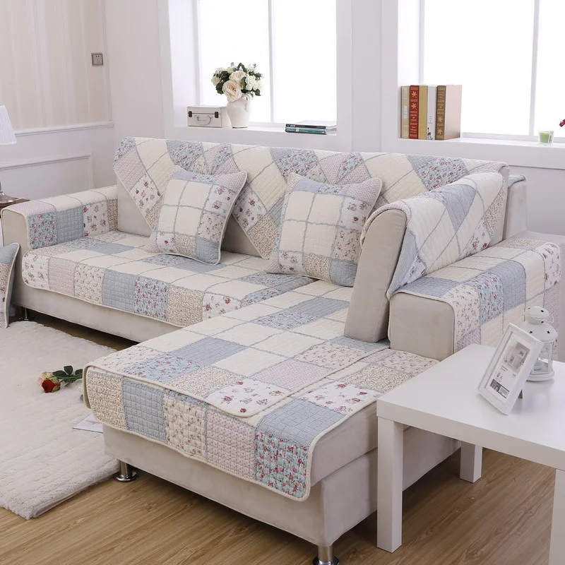 Сетчатый хлопковый защитный чехол для дивана нескользящий домашних животных