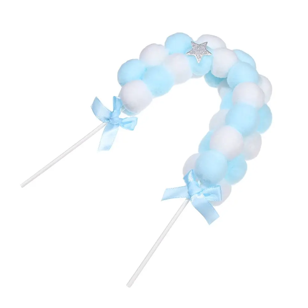 Украшение для торта на день рождения рождественские украшения флажки с помпоном