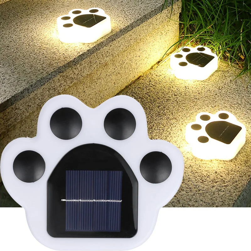 

Waterproof LED Outdoor Lawn Solar Light Garden Ground Buried Landscape Decorative Lamp Bear Paw Lighting