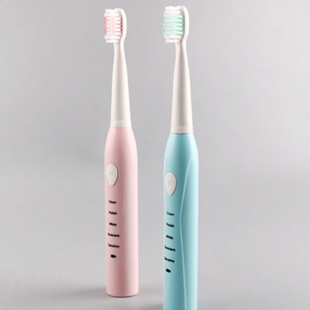 Щетка Зубная ультразвуковая аккумуляторная с зарядкой от USB 4 сменными головками