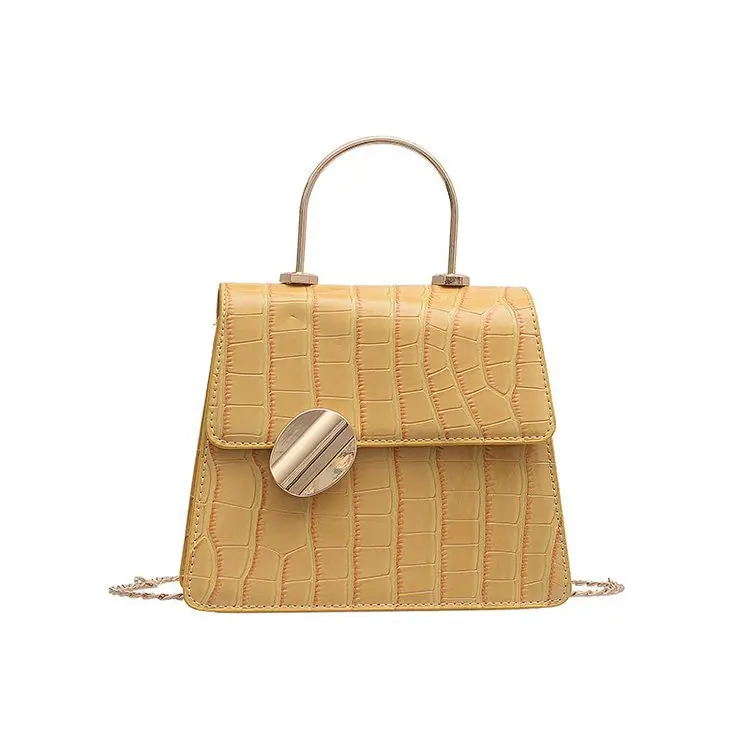 

Stone print PU small square bag Korean style style personalized lady bag fashion fashion portable chain slung shoulder