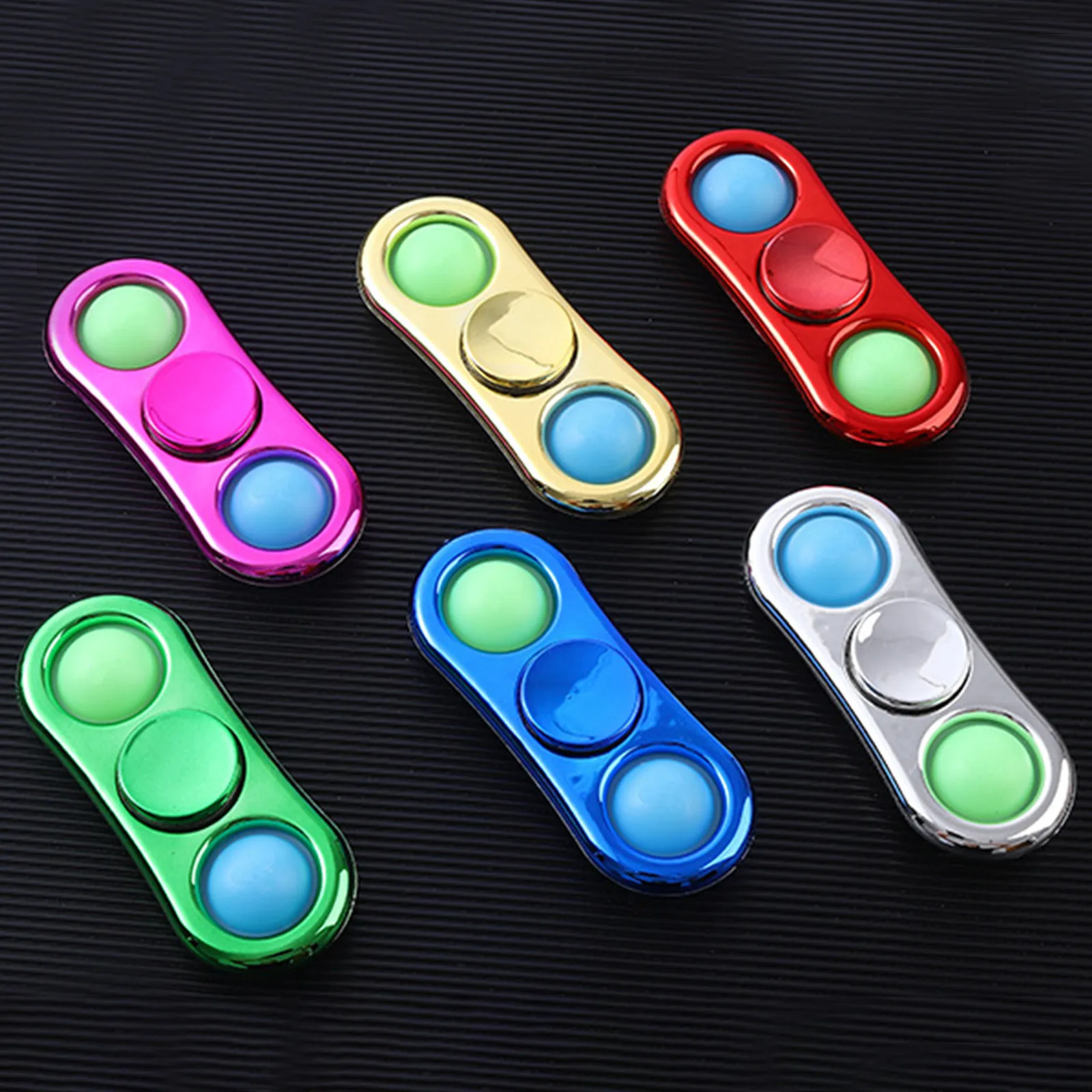 Фиджет-Спиннер c2 для снятия стресса пузырьковый вращающийся на кончик пальца