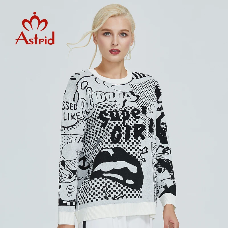Astrid 2019 Осенний новый пуловер женский высококачественный плюс размер популярный