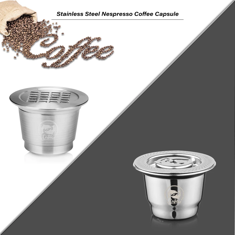 Нержавеющая сталь металлический 2 в 1 использование кофе фильтр для Nespresso