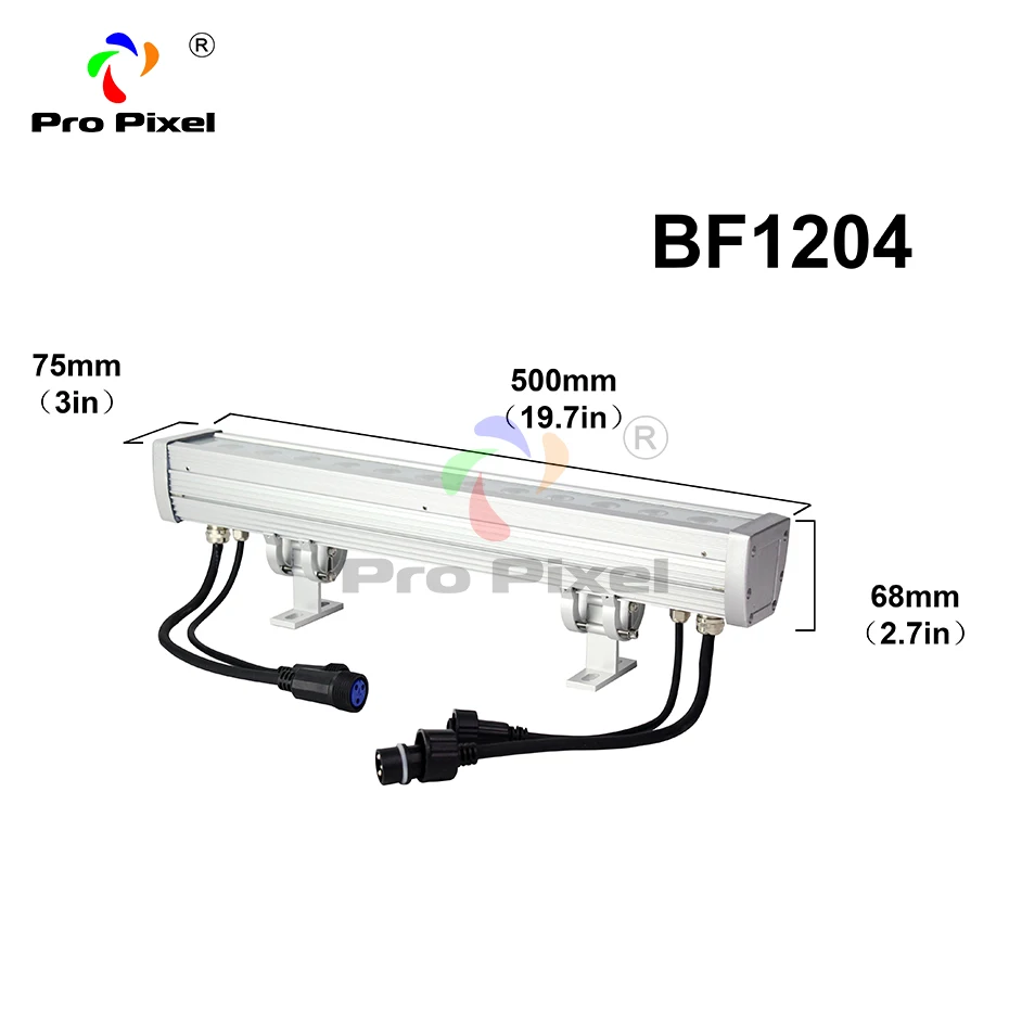 Наружная Светодиодная панель 12 шт. 10 Вт RGBW 4в1 Водонепроницаемая настенная шайба