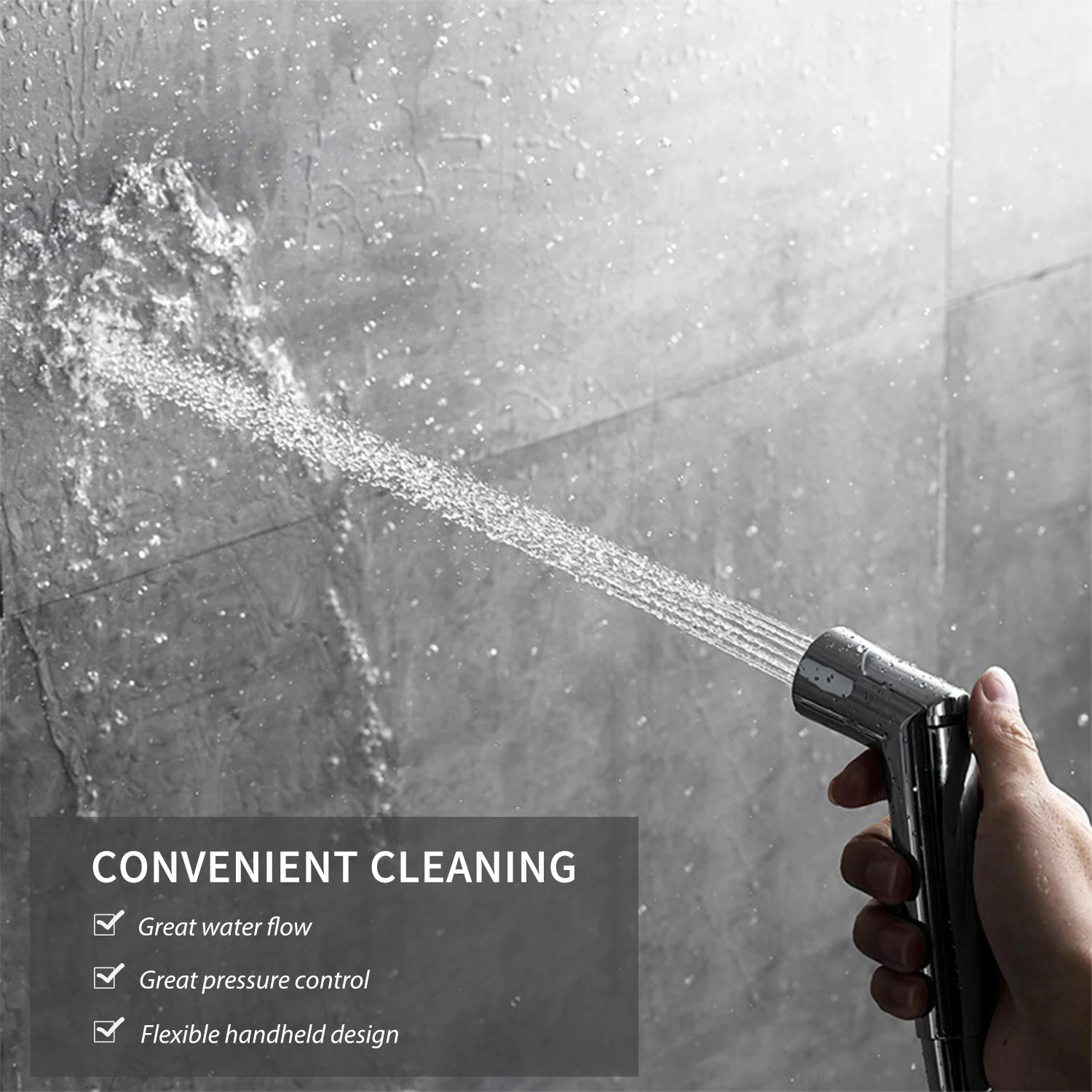 

Handheld Toilet Bidet Sprayer Shattaf Cloth Diaper Toilet Sprayer Stainless Steel Bathroom Shower Bidet Spray Set Self Cleaning
