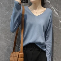 cashmere sweater 2021 spring autumn v neck knitted winter sweater women sweaters and pullovers pull femme hiver jumper pullover