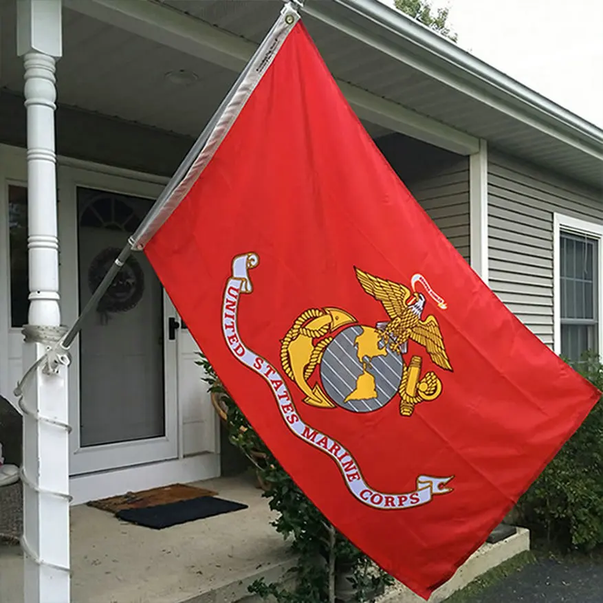 

Red USMC United States Marine Corps Flag 3x5 FT 90x150CM US Military Flags Polyester American Army Banner