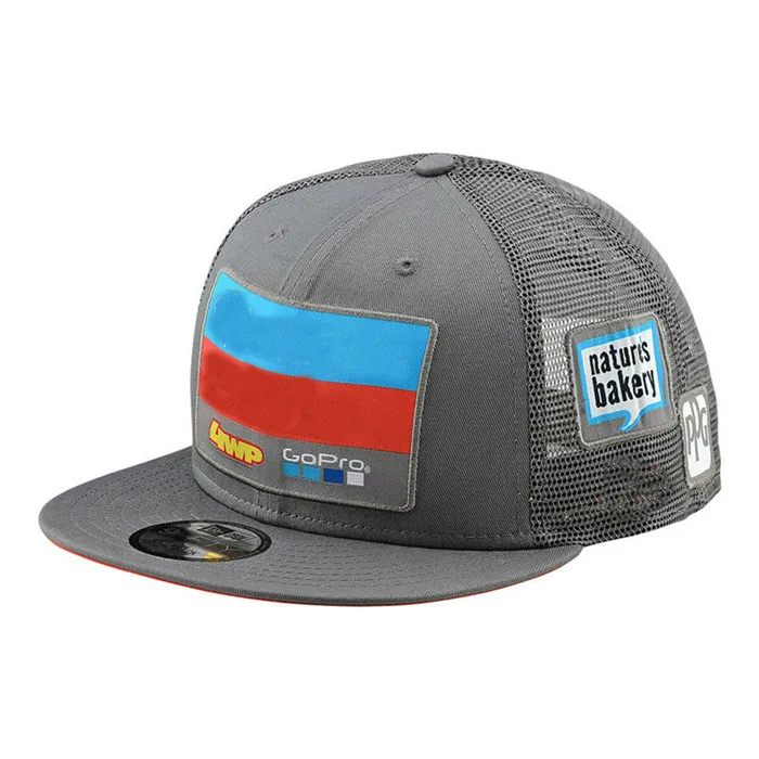 Новейшая Заводская гоночная мото Кепка GP Топ мотоциклетная Snapback шапка для мотокросса mx atv snapback Racing ream cap mask - Цвет: Золотой