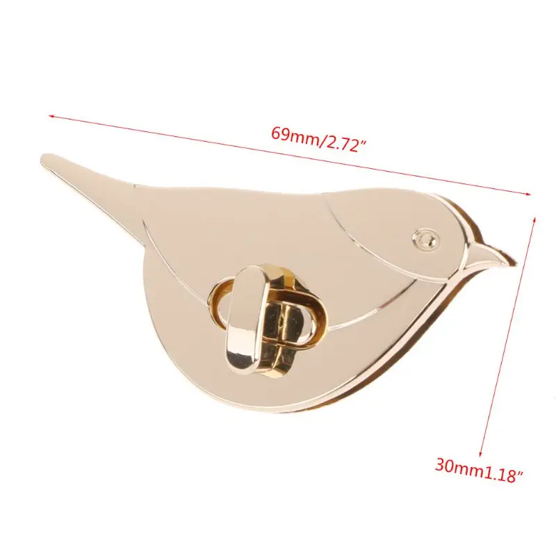 

Bird Shape Clasp Turn Lock Twist Locks Metal Hardware For DIY Handbag Bag Purse
