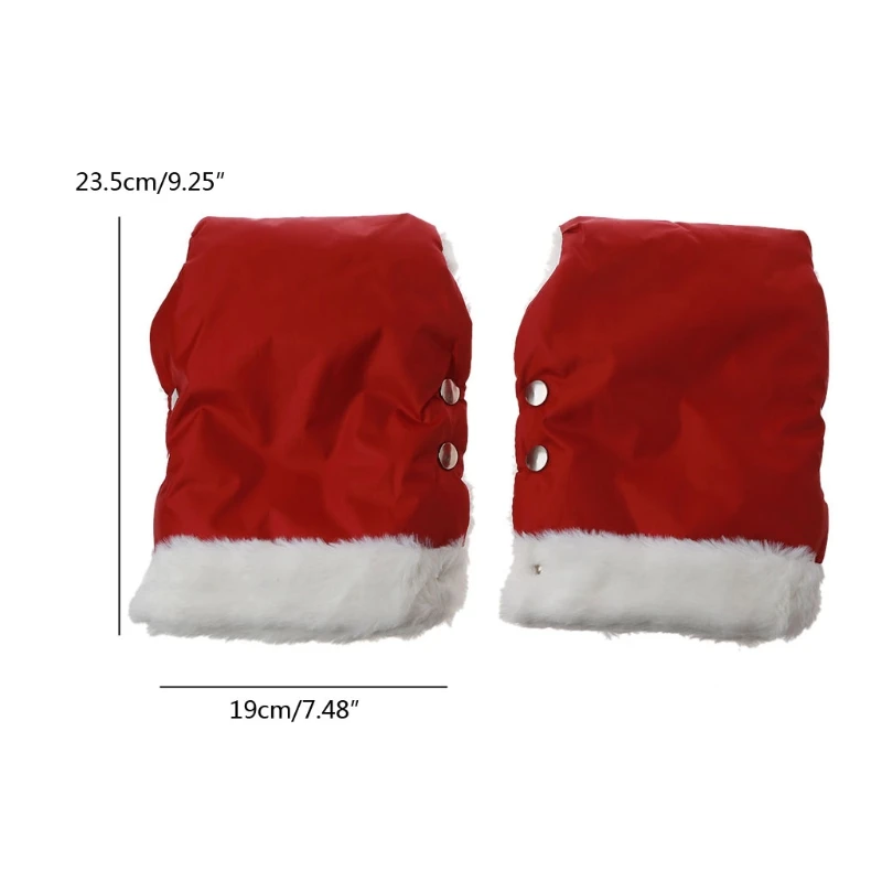 

28EC 2pcs Winter Warm Baby Stroller Gloves Waterproof Gloves Pram Accessory Stroller Mitten Pram Hand Muff