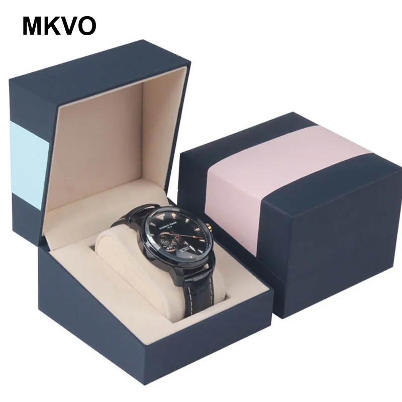 

Luxury 1 Box Watch Box 3 Color Leather Jewelry Gift Collection Display Stand Caja Reloj Storage Box Organizador De Relojes