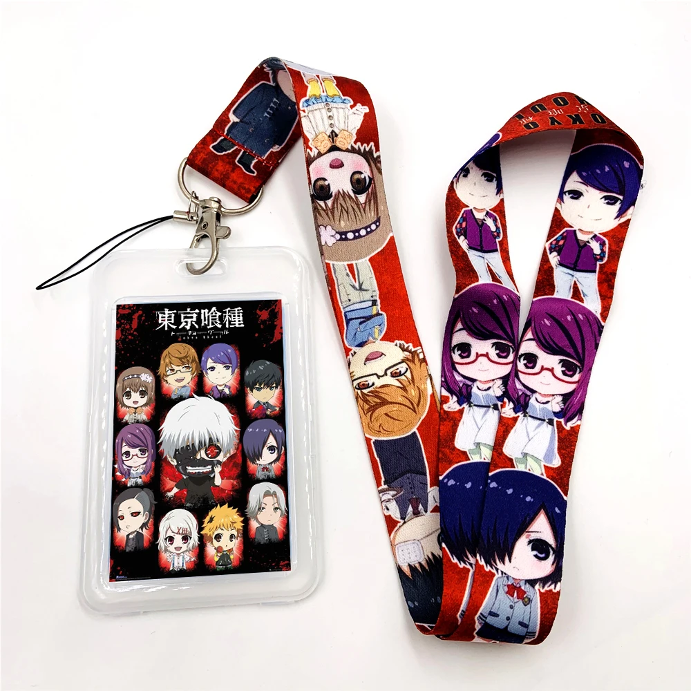 Брелок в стиле аниме Токийский Гуль ремешок на шею шнурки для ключей