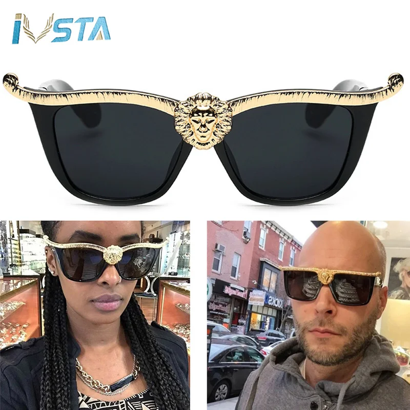 Очки IVSTA в стиле стимпанк для мужчин и женщин роскошные солнцезащитные с 3d