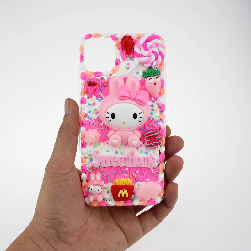 

New Kawaii Phone Case For Iphone Cover X XS XR SE 11 Pro Max 12 Mini 7 8 Plus 13Mini Apple Coque Protective Shell Cartoons Funda
