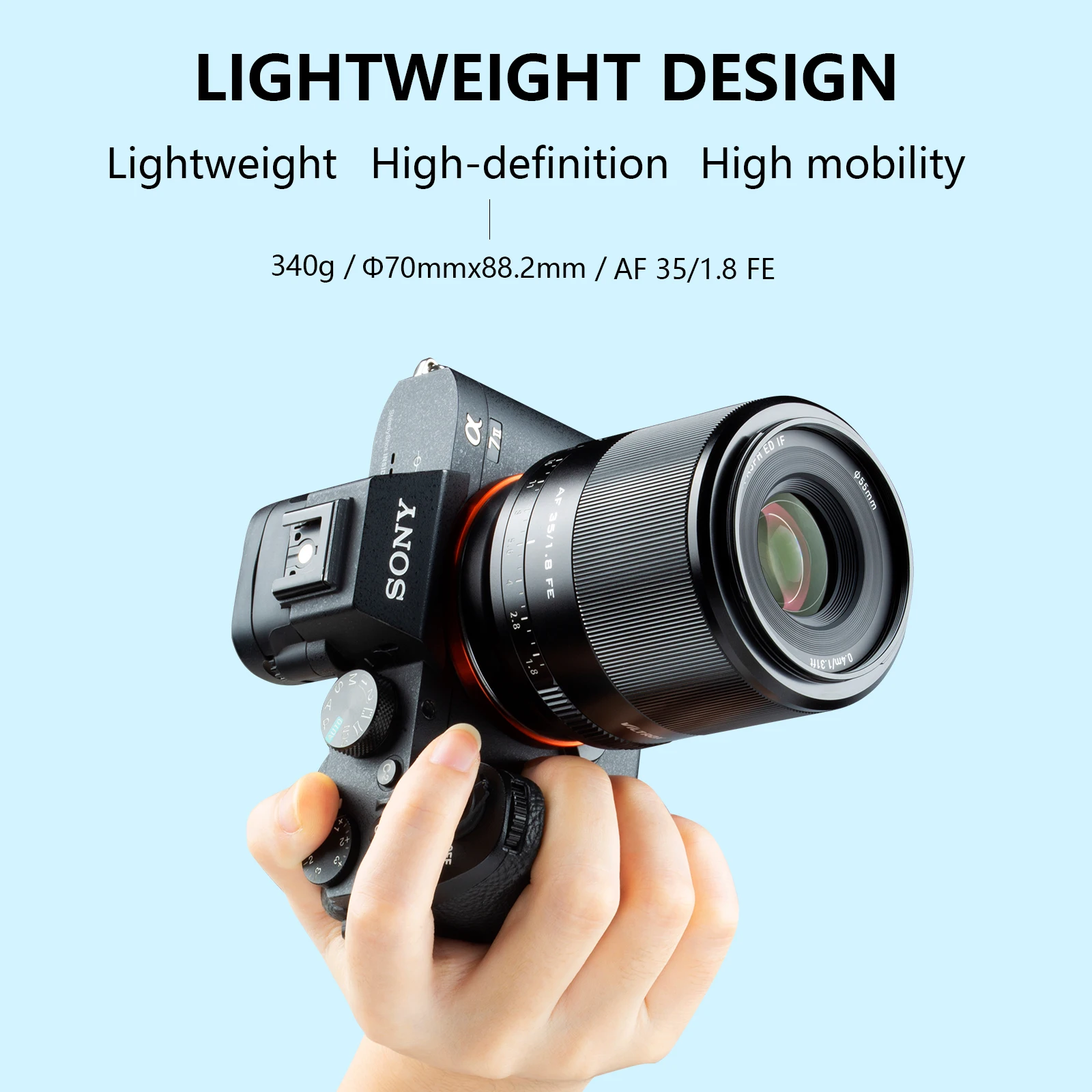 VILTROX 35 мм Lnes F1.8 Полнокадровый объектив с автофокусом большой апертурой
