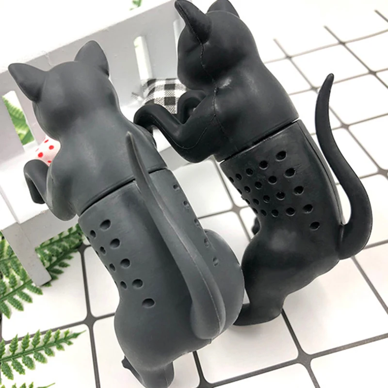 Силиконовый чайный пакетик Cat инфузер для пищевых продуктов фильтр трав и специй